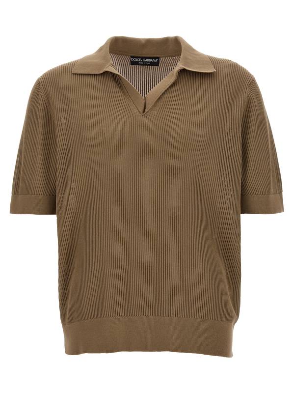 Dolce & Gabbana Polo beige GXZ28TJBCCHM0264（ポロシャツ） | ドルチェガッバーナのファッション通販 -  Stok