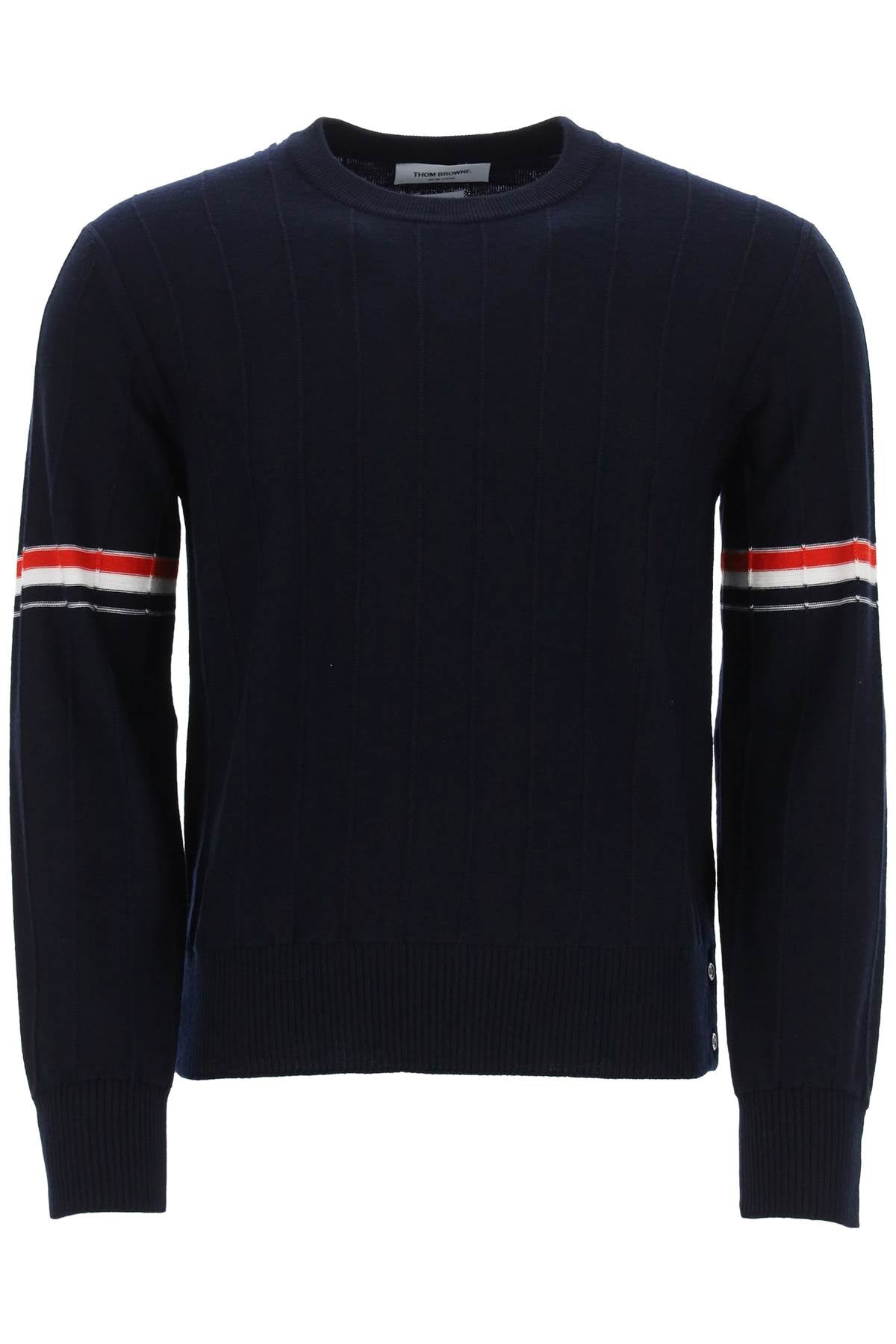 Thom Browne THOM BROWNE Knitwear blue MKA496AY1002415（ニット・セーター・カーディガン） | トム・ ブラウンのファッション通販 - Stok