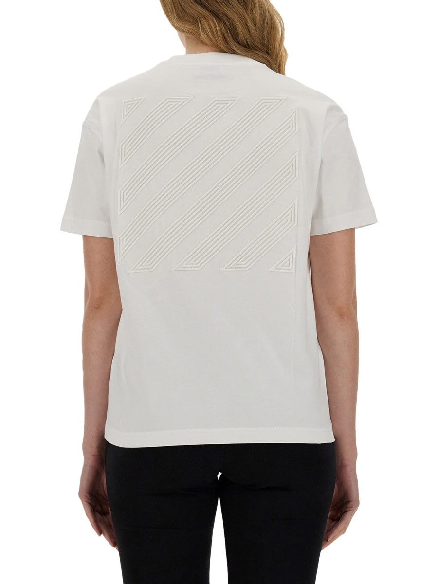 Off-White T-SHIRT WITH LOGO OWAA089S24JER0090101