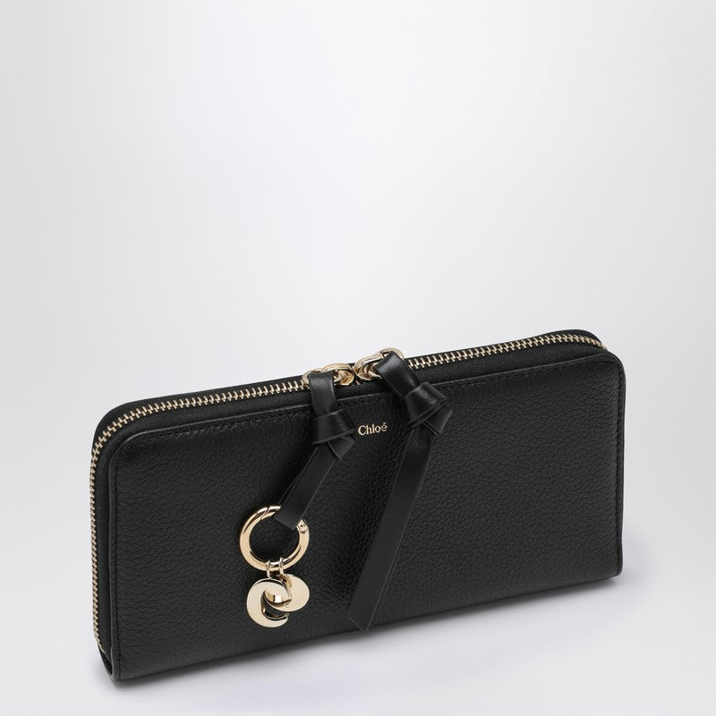 Chloé Alphabet black zipped wallet CHC21WP941F57P_CHLOE-001