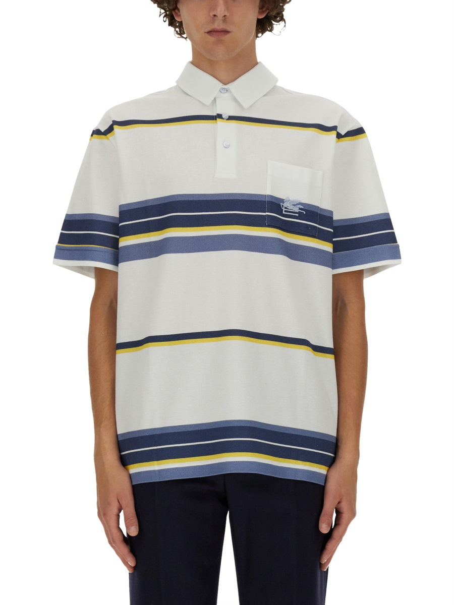 ETRO POLO SHIRT WITH PEGASUS EMBROIDERY MRMD0002AJ207S8451