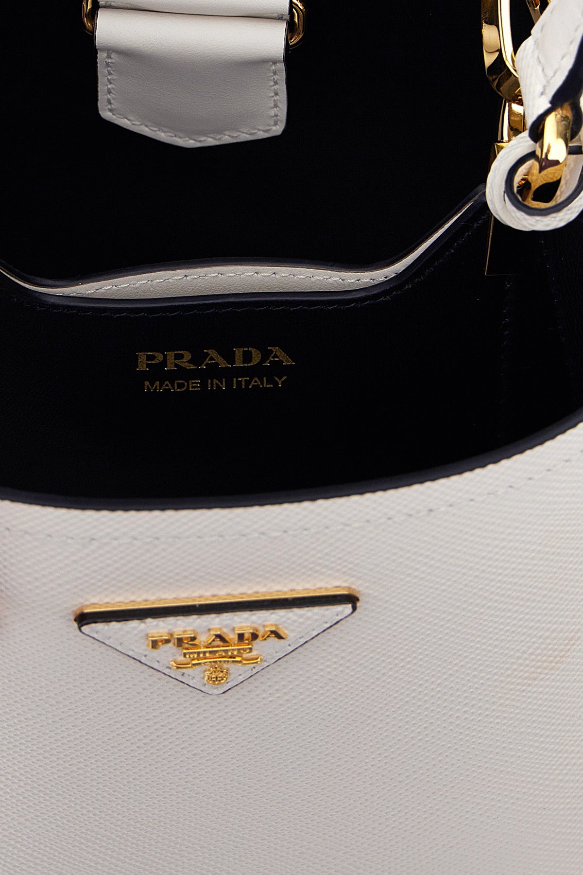 Prada 'PRADA PANIER SMALL' BUCKET BAG 1BA217VOOO2ERXF0G3Z