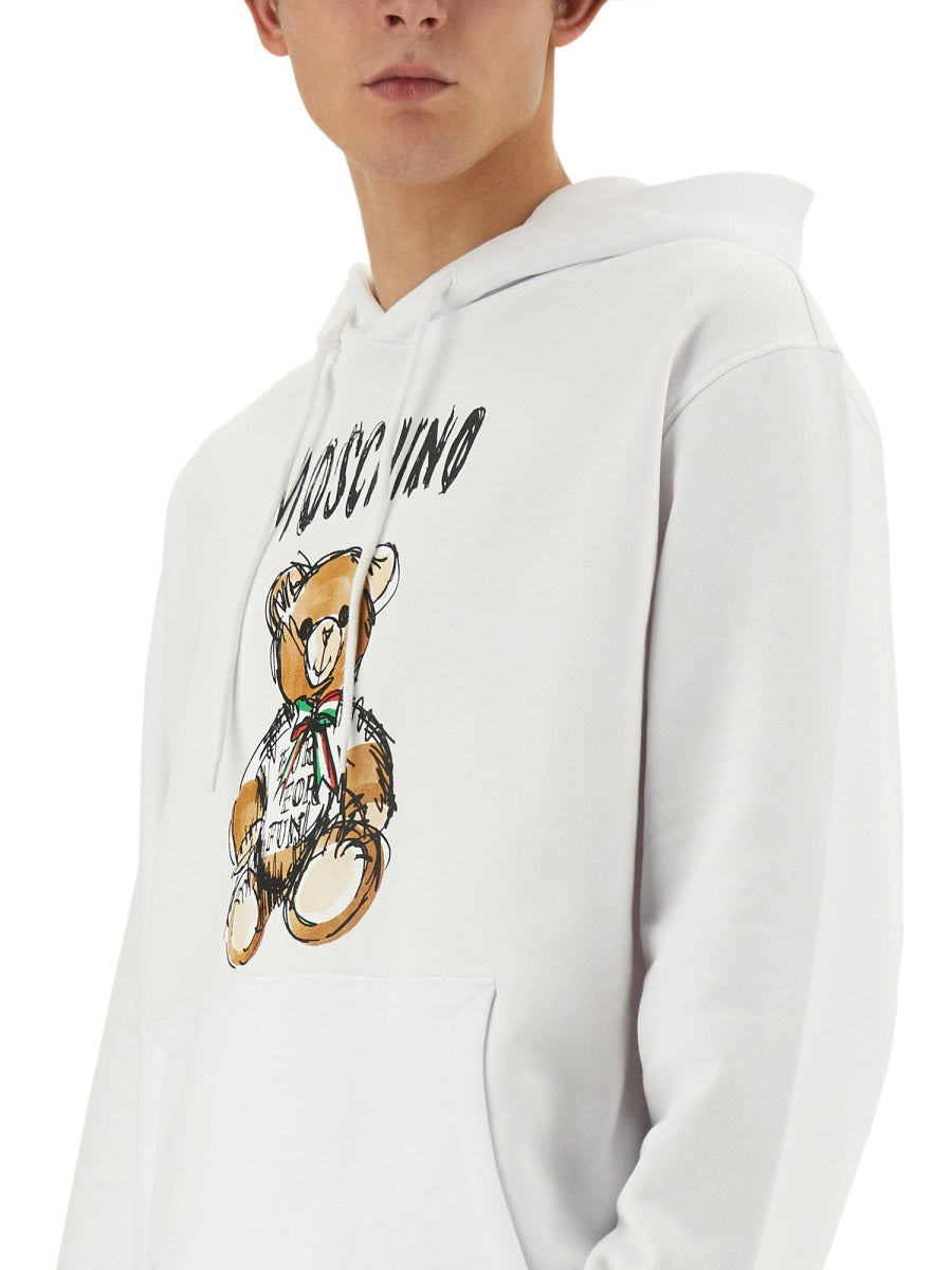 MOSCHINO TEDDY PRINT SWEATSHIRT 171602281001