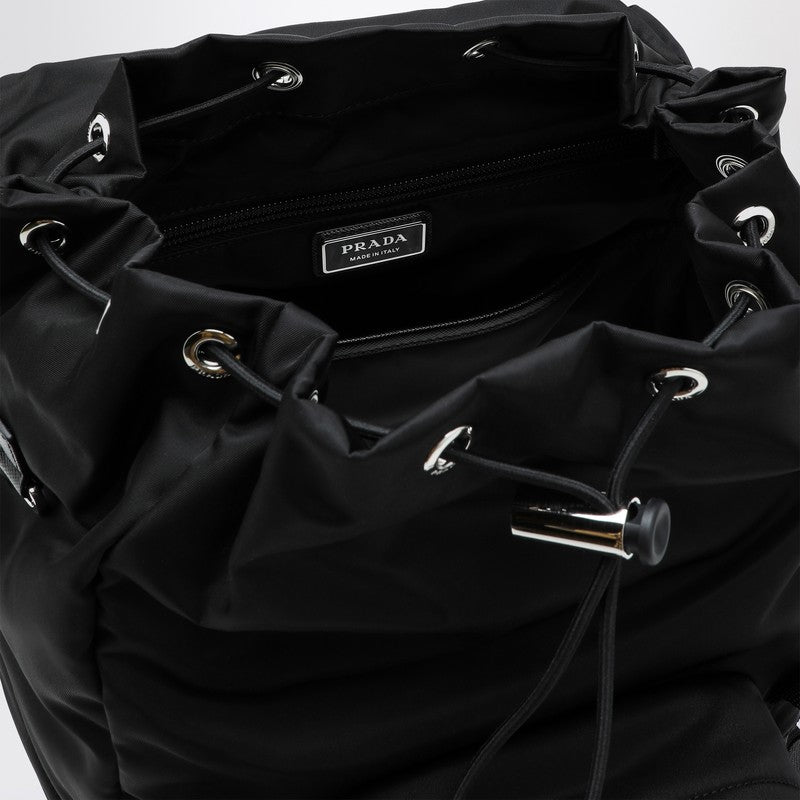 Prada Black Re-Nylon backpack with snap fastener 2VZ135HOL2DMGQ_PRADA-F0002