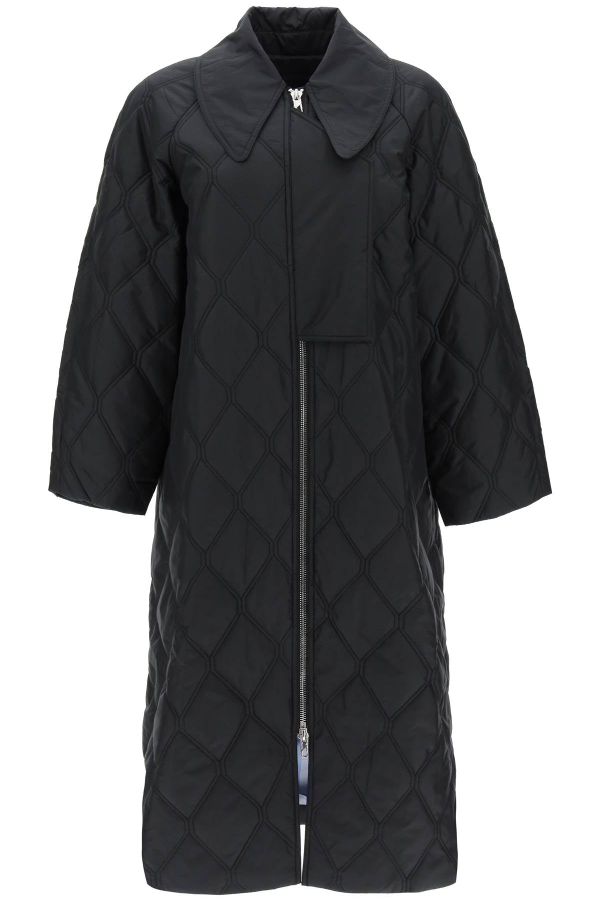 GANNI quilted oversized coat F7327099