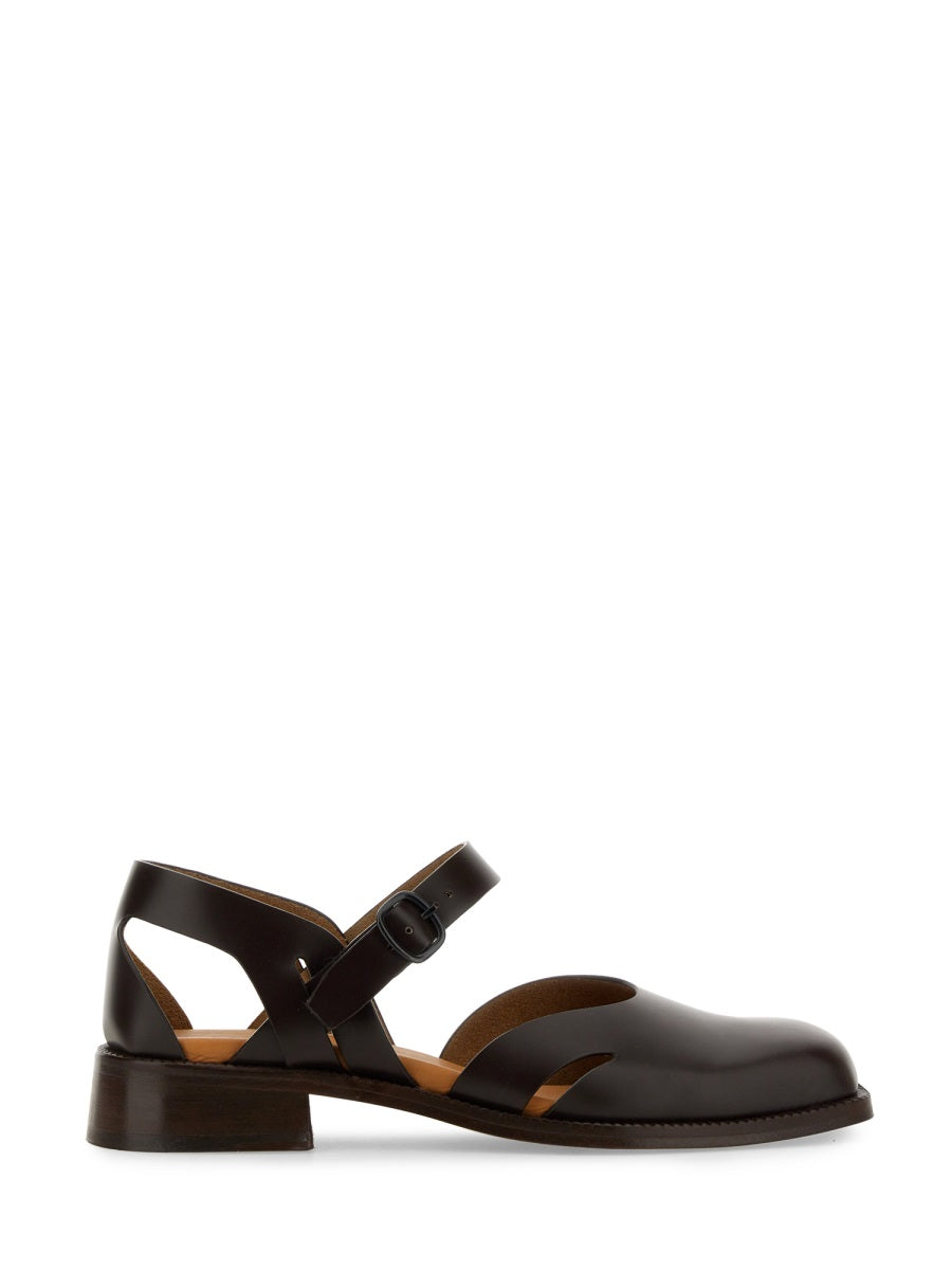 HEREU SANDAL "ALORDA" ALORWFS24.002.3DARKBROWN