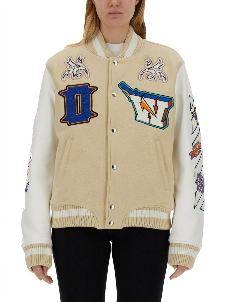 Off-White VARSITY JACKET OWEK006S24FAB0010301