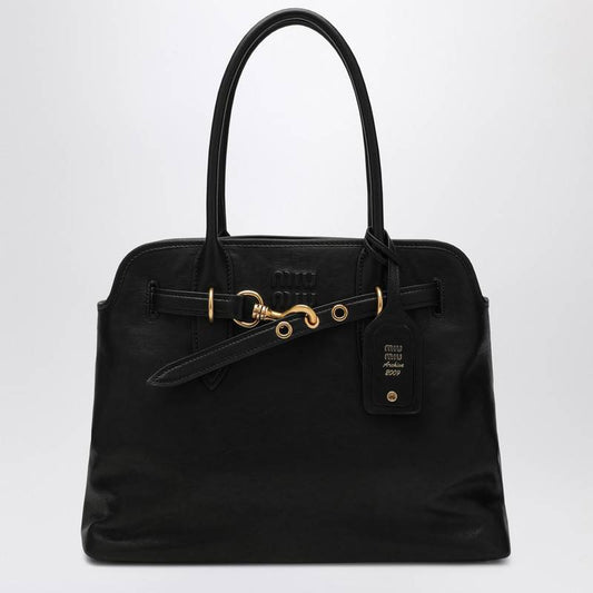 MIU MIU Black nappa leather Aventure bag 5BG291OON2BBLQ_MIU-F0002