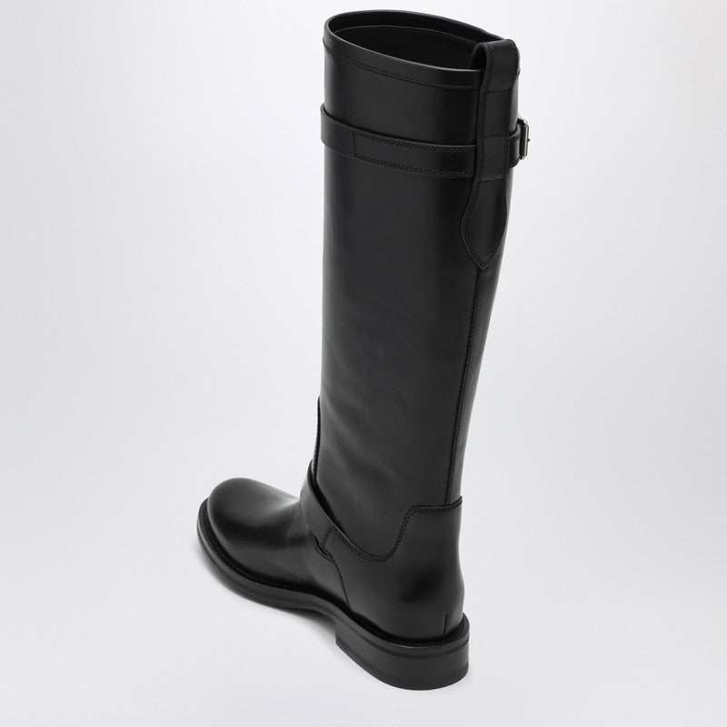 Saint Laurent Smooth River boots in black leather 80042428N00P_YSL-1000