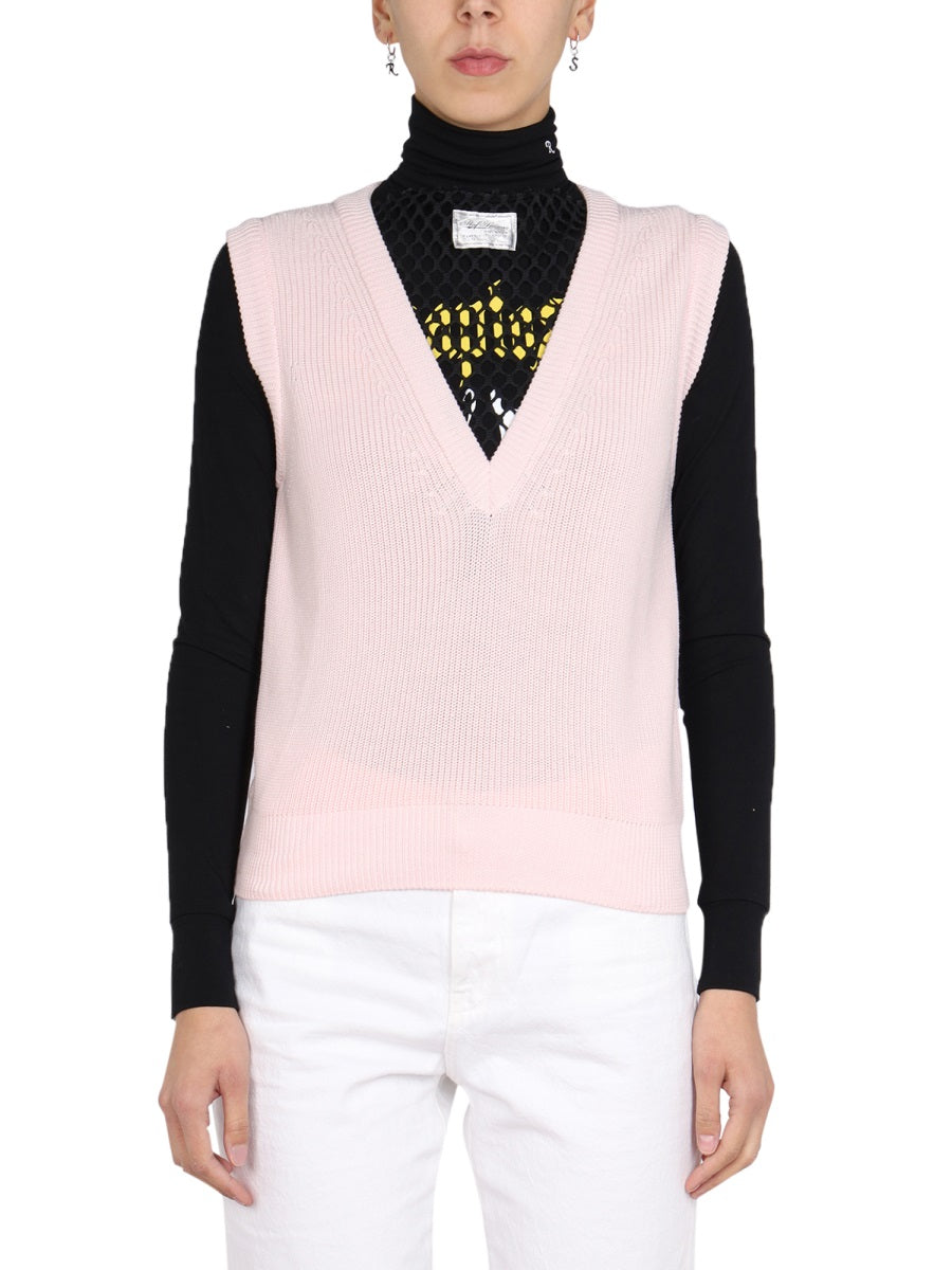 RAF SIMONS KNITTED VEST 221-W842500010039