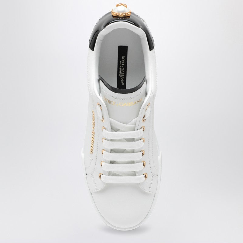 Dolce & Gabbana Dolce&Gabbana White and gold low sneakers CK1602AH506P_DOLCE-89662