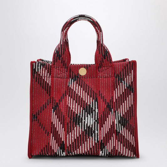 Burberry Mini knitted tote bag with Check pattern 8093072158224P_BURBE-C1212