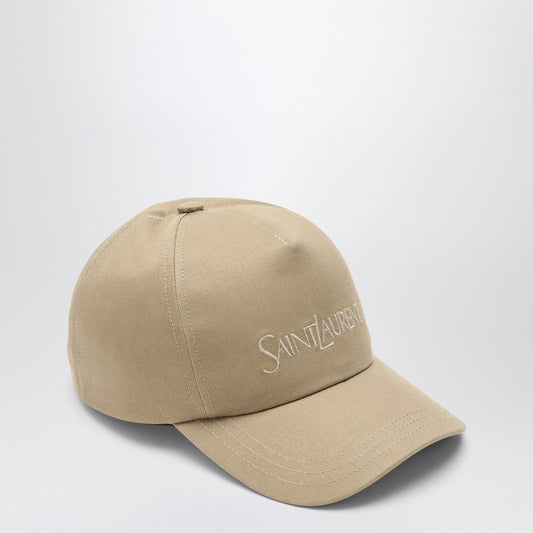 Saint Laurent Beige baseball cap with logo 778063-3YP19O_YSL-9700