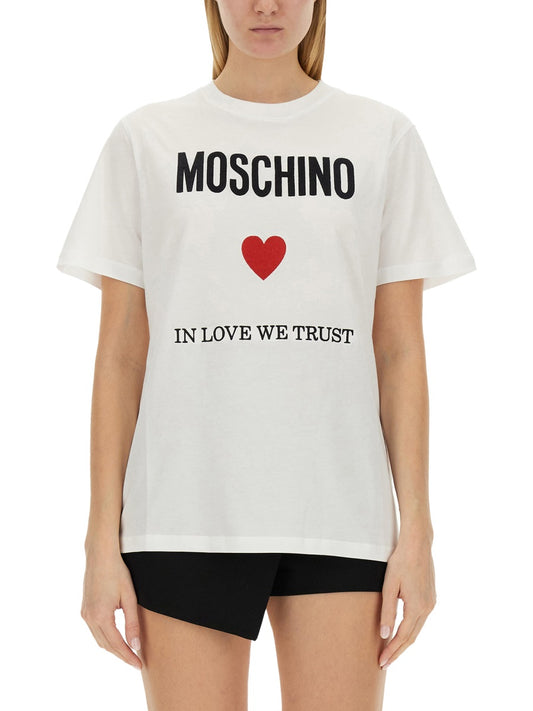 MOSCHINO T-SHIRT WITH LOGO 070305412001