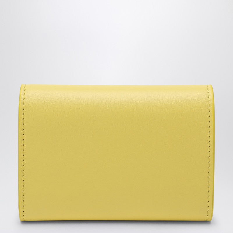 LOEWE Yellow leather Pebble small wallet CANBS33X01LEP_LOEW-4407