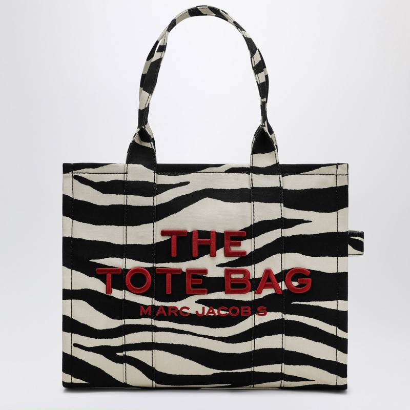 Marc Jacobs Large tote bag in canvas with zebra print 2F4HTT020H05COP_MARC-005