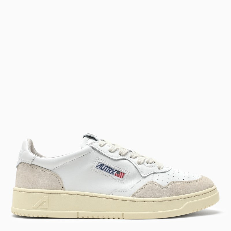 AUTRY White leather low-top sneakers AULMLS33O_AUTRY-LS33