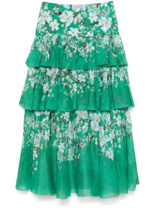 ZIMMERMANN Skirts Green 1792SRS255GRWCFL