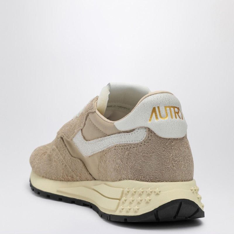 AUTRY Reelwind trainer in beige nylon and suede WWLWNC08P_AUTRY-NC08