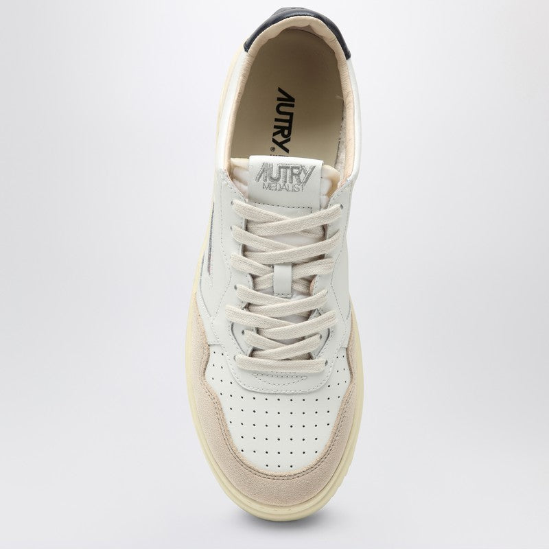 AUTRY Medalist white/blue leather trainer AULMLS28P_AUTRY-LS28