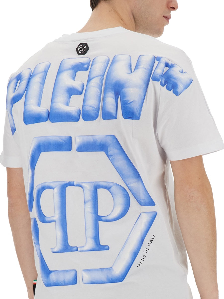 PHILIPP PLEIN T-SHIRT WITH LOGO SADCMTK6787PJY002N01