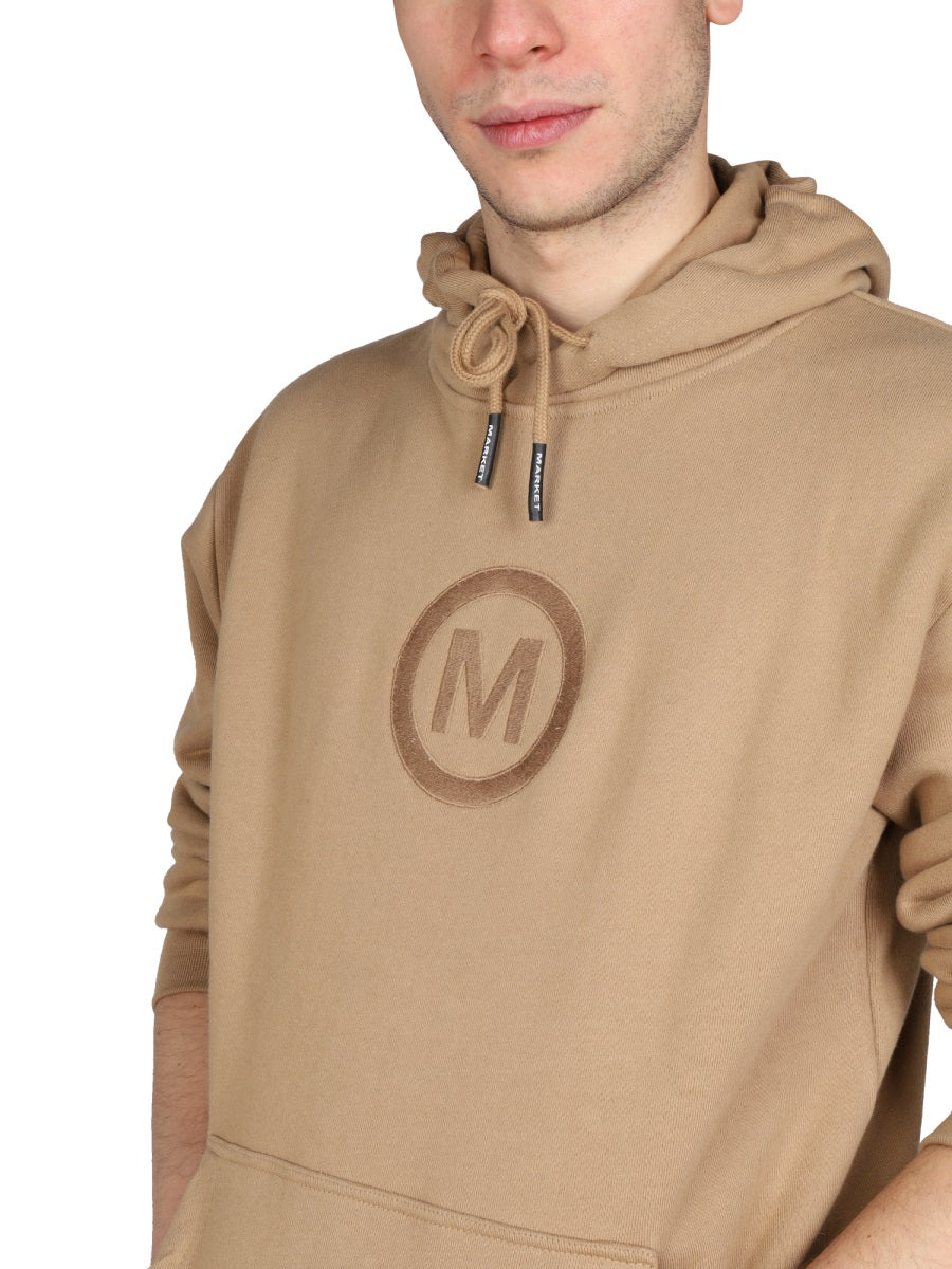 MARKET LOGO EMBROIDERY SWEATSHIRT  397000355BROWN