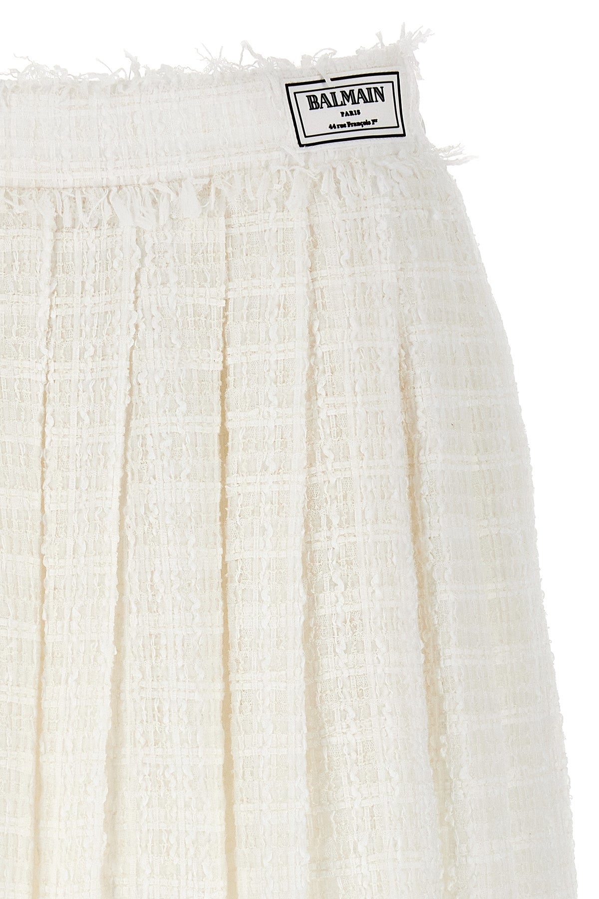 Balmain TWEED SKATER SKIRT AF2LB855XF440FA