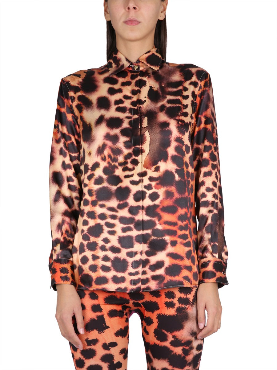 roberto cavalli ANIMAL PRINT SHIRT QKT704SZF4905558