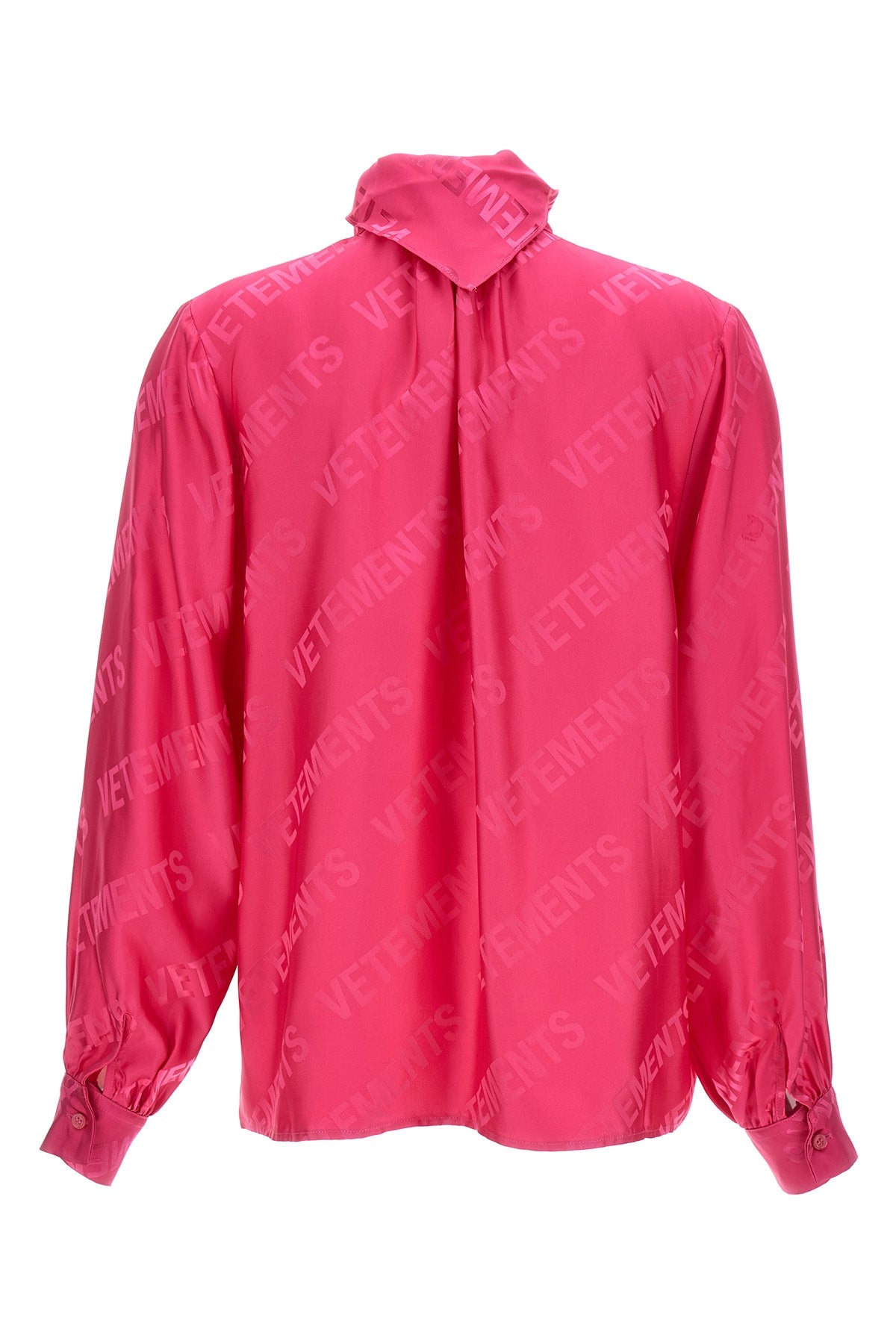 VETEMENTS 'MONOGRAM' BLOUSE WE54SH100HHOTPINK