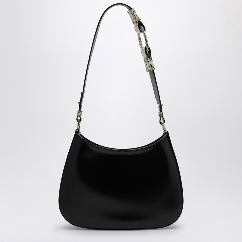 Prada Cleo black leather shoulder bag with Rock shoulder 1BC499XOO2C49P_PRADA-F03ZW