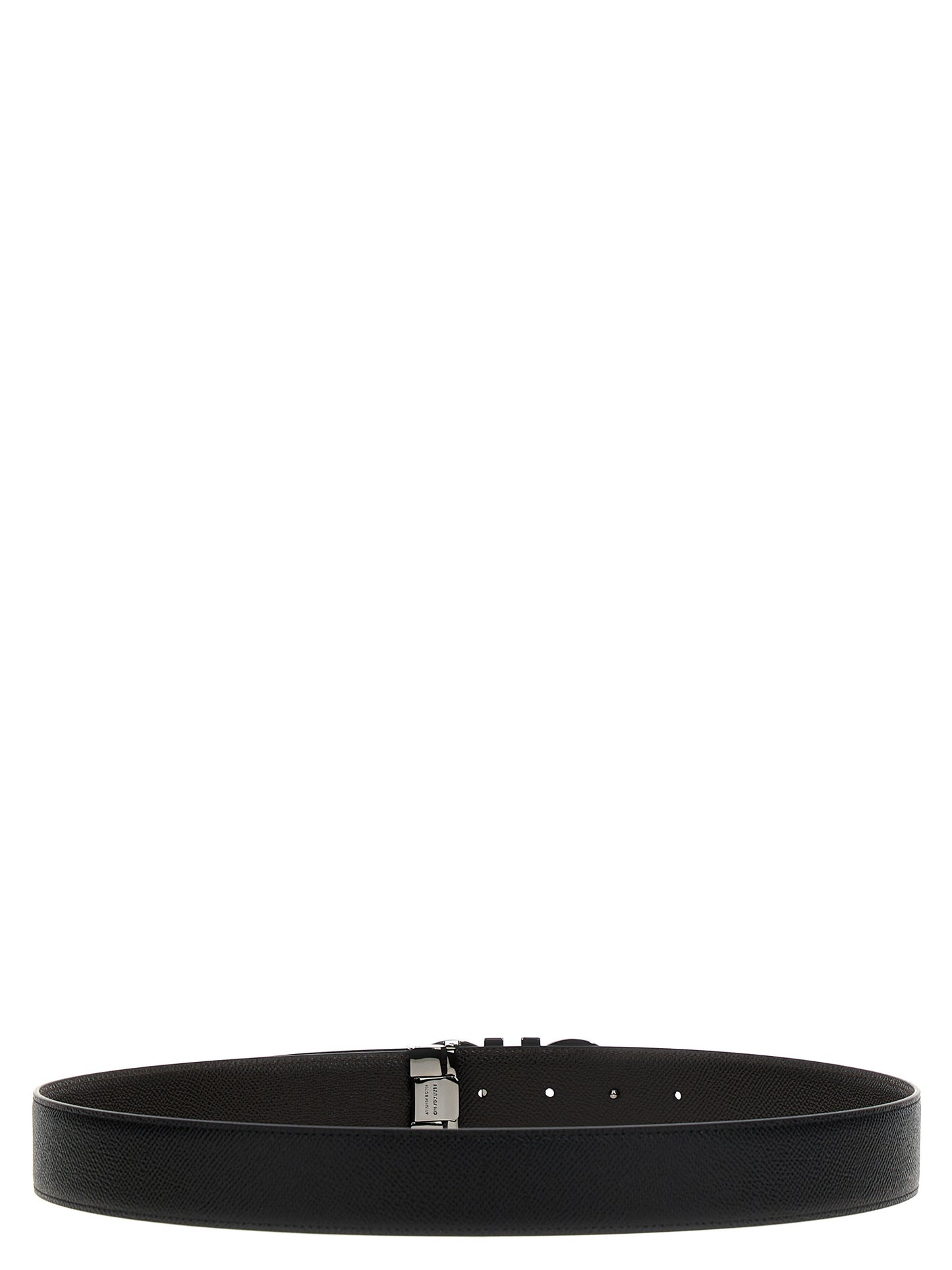 FERRAGAMO 'GANCINI' REVERSIBLE BELT 725421NERO