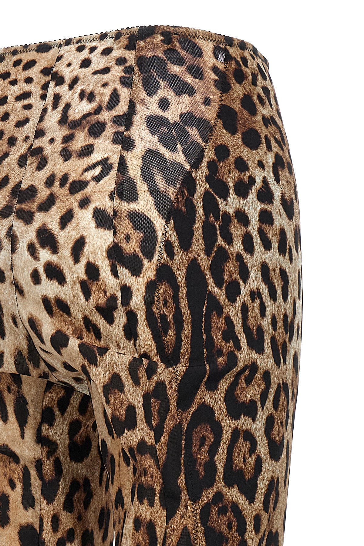 Dolce & Gabbana LEOPARD PRINT MARQUISETTE PANTS FTCXKTFSSF7HY13M