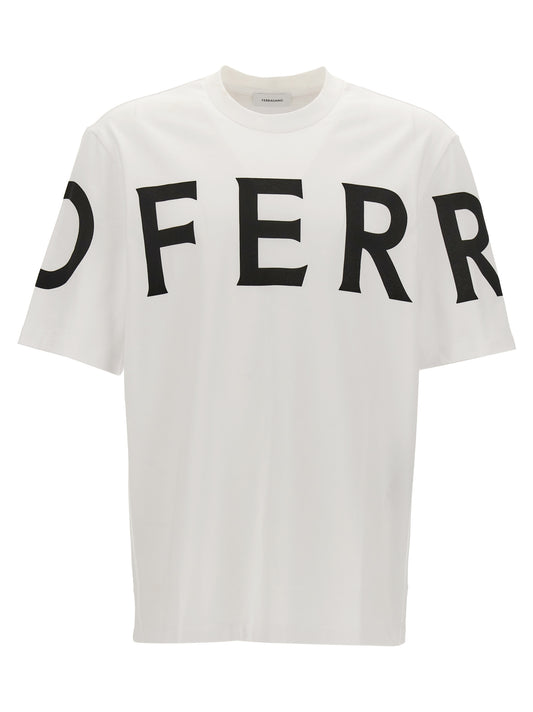 FERRAGAMO LOGO T-SHIRT 771468BIANCO