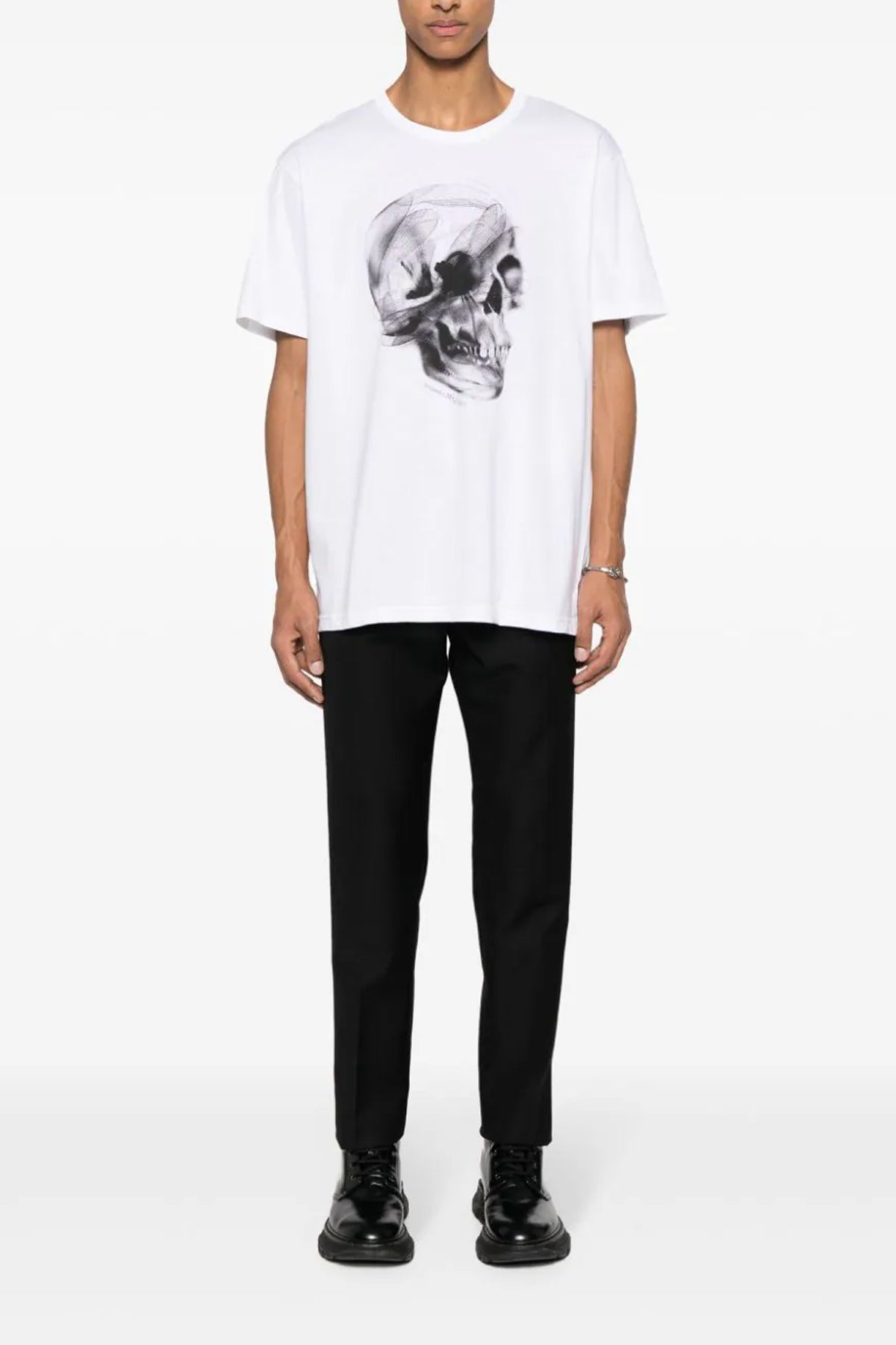 Alexander McQUEEN 'SKULL' T-SHIRT 776326QTAAV0909