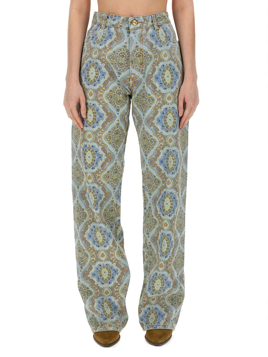 ETRO JEANS CON STAMPA PAISLEY  WRNB0005AD175S9000