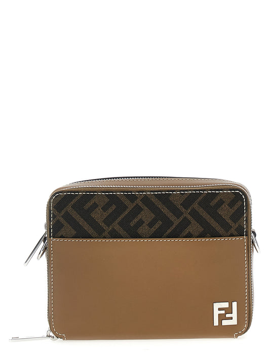 FENDI 'CAMERA CASE ORGANIZER SQUARED FF' CROSSBODY BAG 7M0357AFF2F1HRM