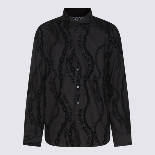 VERSACE JEANS COUTURE Shirts Black 77GAL2R0NS509899