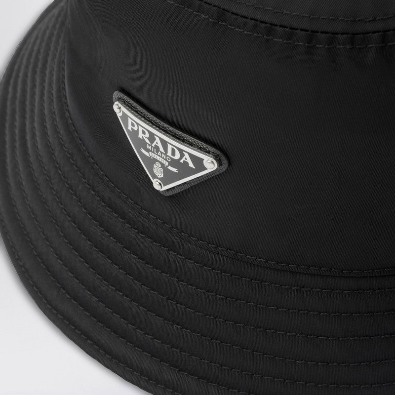 Prada Black nylon bucket hat 1HC1372DMIP_PRADA-F0002