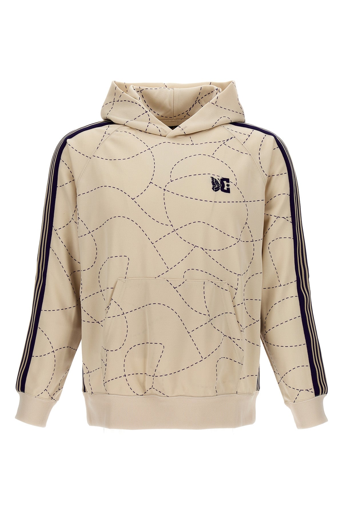 Needles LOGO EMBROIDERY HOODIE MR608AIVORY