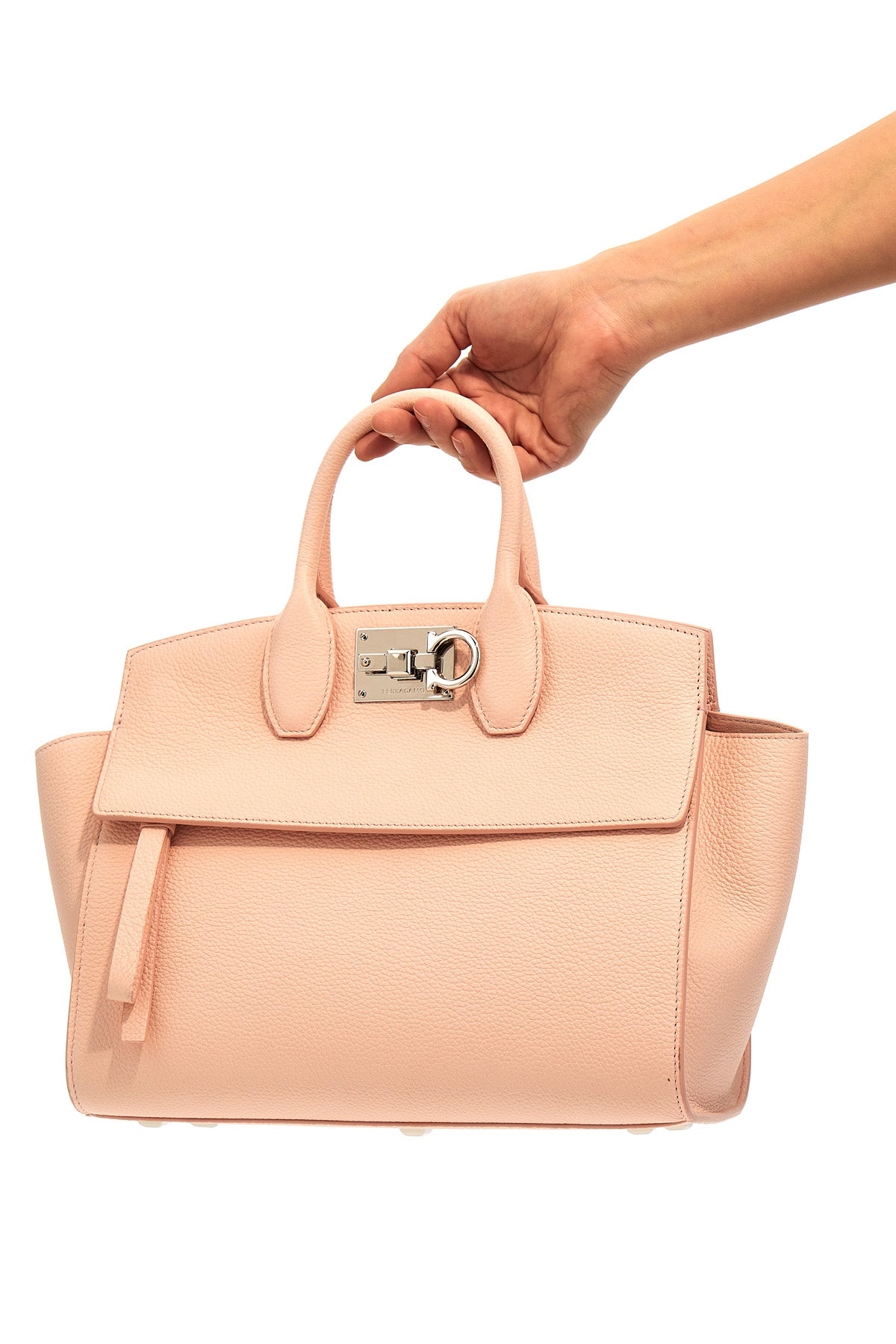 FERRAGAMO 'THE STUDIO SMALL SOFT' HANDBAG 769177NYLUNDPINK