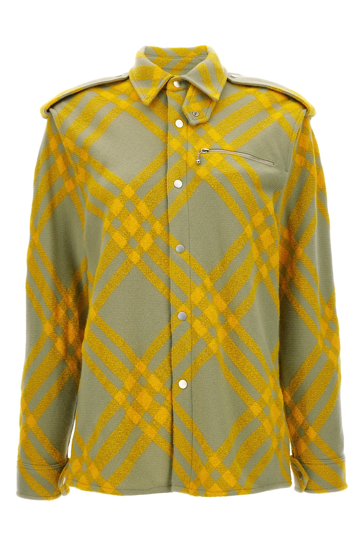 Burberry CHECK OVERSHIRT 8077274HUNTER