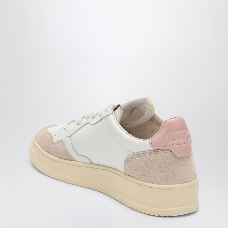 AUTRY Medalist sneakers in white/powder leather and suede AULWLS37P_AUTRY-LS37