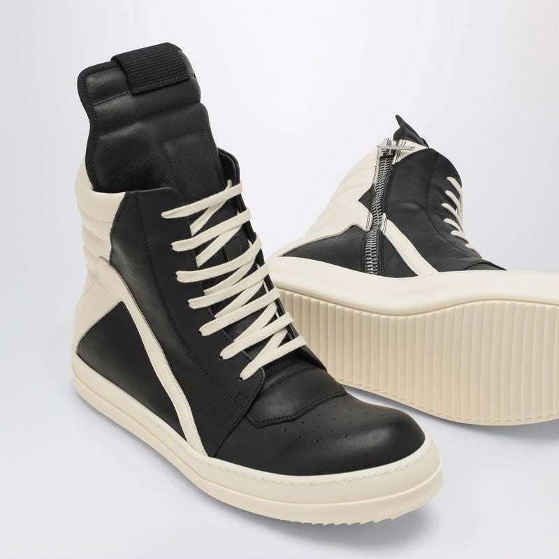 Rick Owens Luxor black/white milk high trainer RU02D6894LCOP_RICKO-911