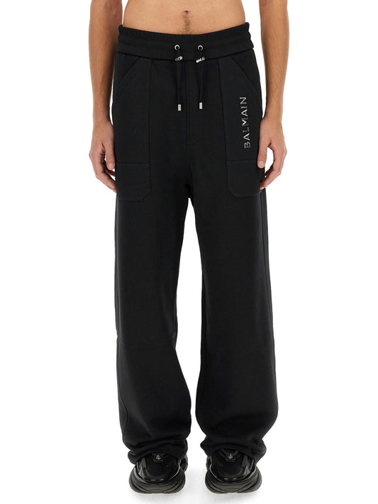 Balmain JOGGING PANTS WITH LOGO CH1OB214BC61EHR