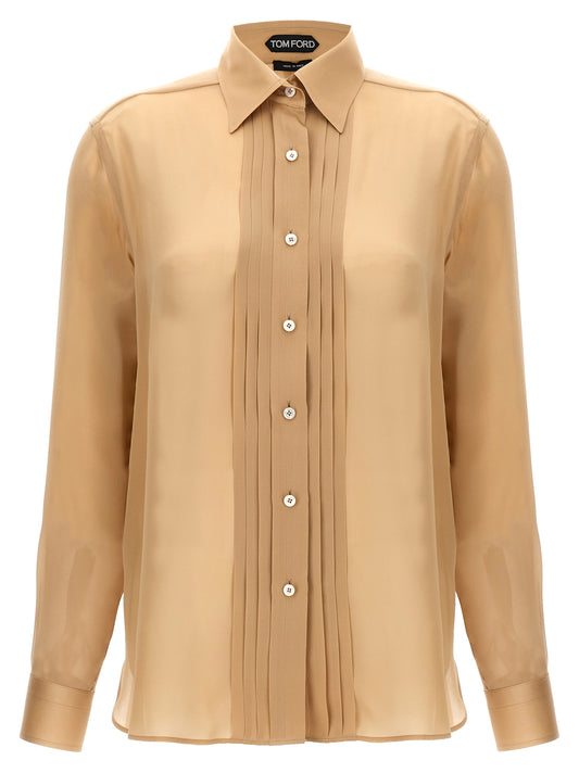 TOM FORD Shirt beige CA3269FAX1190JB569