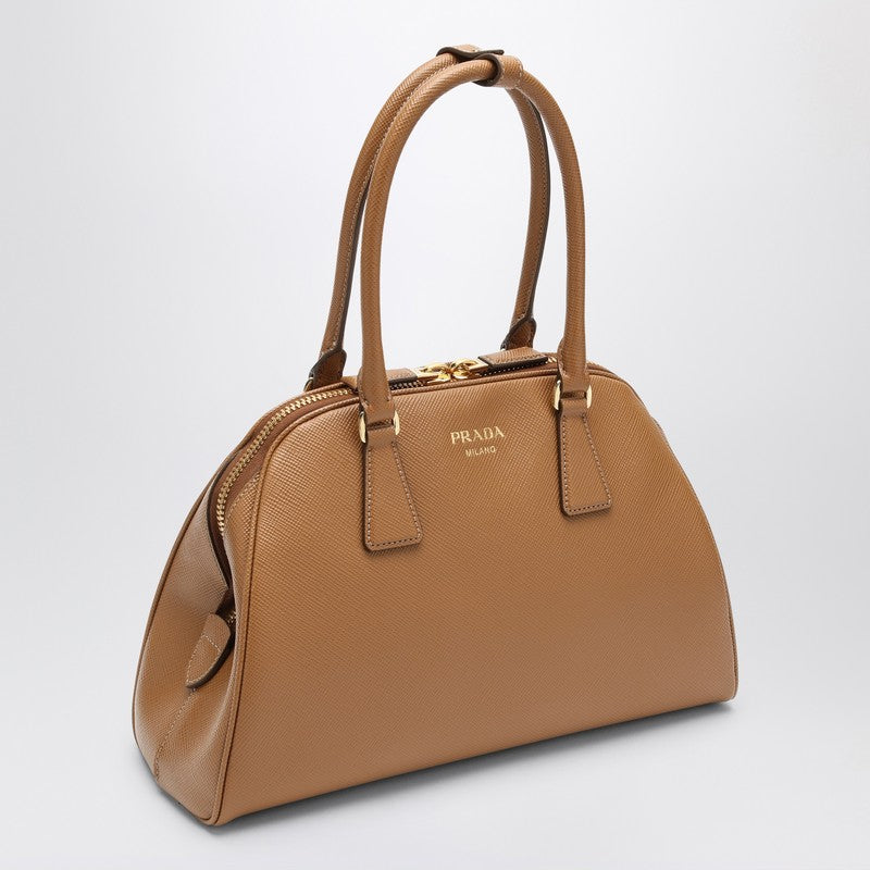 Prada Medium caramel-coloured bag in Saffiano 1BG537MOM2A4AP_PRADA-F03BH