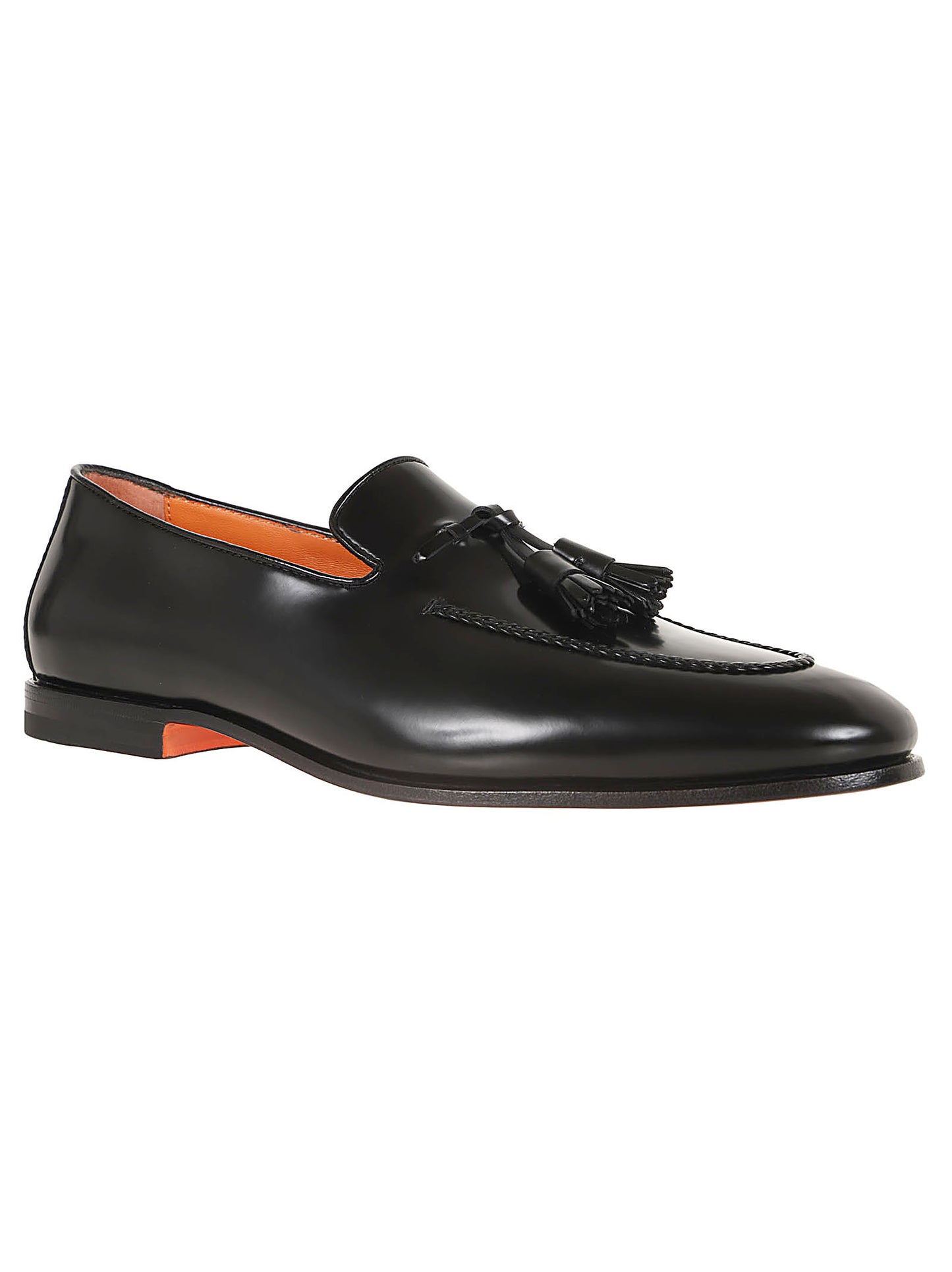 Santoni ローファー・フラットシューズ MCNC18458BLACK MCNC18458SA4BPOHN01BLACK