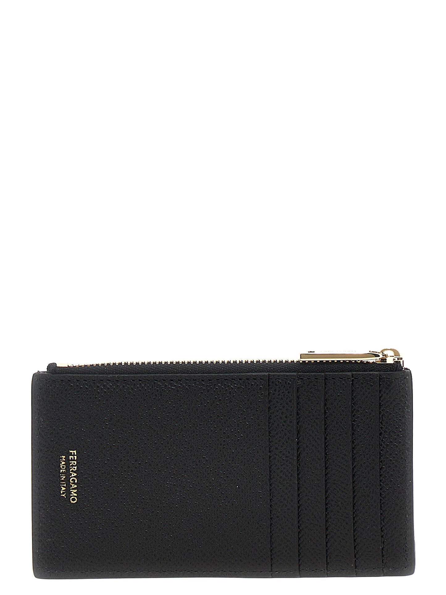 FERRAGAMO 'GANCINI' CARD HOLDER 775663NERO