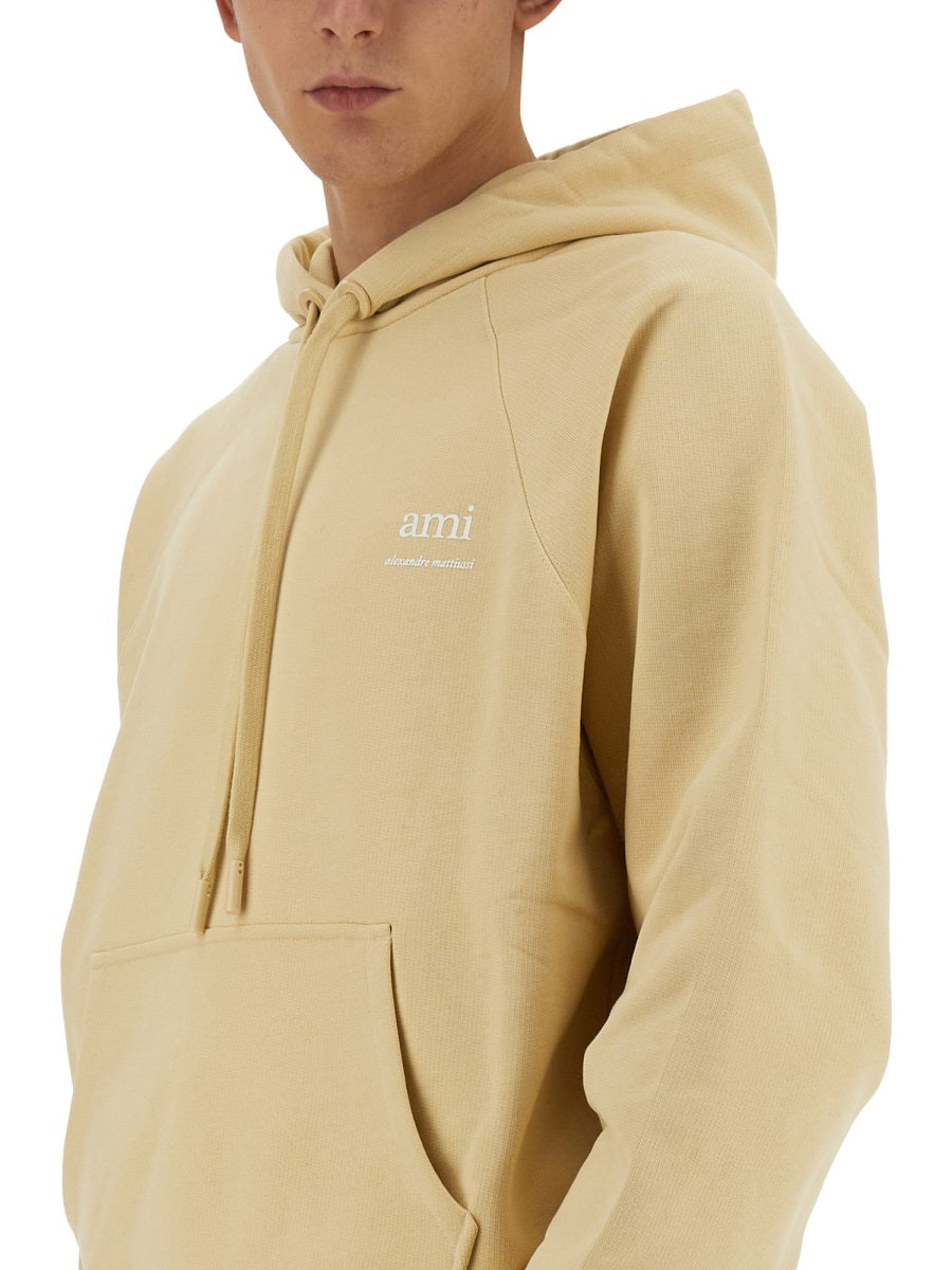 AMI Paris SWEATSHIRT WITH LOGO USW224747721