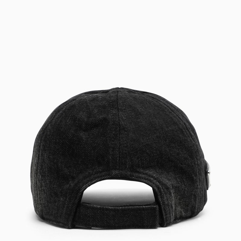 Prada Washed-out black baseball cap 2HC27412K8M_PRADA-F0557